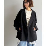 きちんと見えるのに、かたくない。袖タックダブルボタンテーラードジャケット（長袖） | Classical Elf  | 詳細画像2 