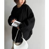 たっぽりコクーンシルエットでちょこっとガーリー見せ。ノーカラーコクーンボアコート… | Classical Elf  | 詳細画像9 