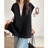 大人の抜け感スタイル◎ディープキーネックベスト(セットアップ可能) | Classical Elf  | 詳細画像16 