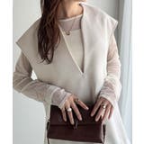 大人の抜け感スタイル◎ディープキーネックベスト(セットアップ可能) | Classical Elf  | 詳細画像1 