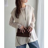 大人の抜け感スタイル◎ディープキーネックベスト(セットアップ可能) | Classical Elf  | 詳細画像4 