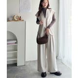 大人の抜け感スタイル◎ディープキーネックベスト(セットアップ可能) | Classical Elf  | 詳細画像6 