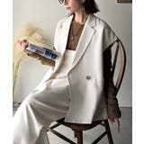 秋コーデの入り口にぴったりの一品。テーラードダブルジレベスト(セットアップ可能) | Classical Elf  | 詳細画像8 