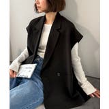 秋コーデの入り口にぴったりの一品。テーラードダブルジレベスト(セットアップ可能) | Classical Elf  | 詳細画像13 