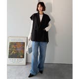 秋コーデの入り口にぴったりの一品。テーラードダブルジレベスト(セットアップ可能) | Classical Elf  | 詳細画像16 