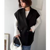 秋コーデの入り口にぴったりの一品。テーラードダブルジレベスト(セットアップ可能) | Classical Elf  | 詳細画像18 