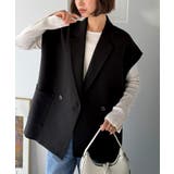 秋コーデの入り口にぴったりの一品。テーラードダブルジレベスト(セットアップ可能) | Classical Elf  | 詳細画像19 