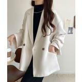 【セットアップ可】自由自在に楽しめる。美シルエットテーラードダブルジャケット | Classical Elf  | 詳細画像6 