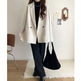 【セットアップ可】自由自在に楽しめる。美シルエットテーラードダブルジャケット | Classical Elf  | 詳細画像7 