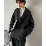 【セットアップ可】自由自在に楽しめる。美シルエットテーラードダブルジャケット | Classical Elf  | 詳細画像23 