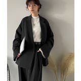 【セットアップ可】自由自在に楽しめる。美シルエットテーラードダブルジャケット | Classical Elf  | 詳細画像24 