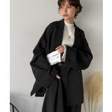 【セットアップ可】自由自在に楽しめる。美シルエットテーラードダブルジャケット | Classical Elf  | 詳細画像25 