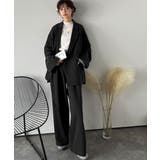 【セットアップ可】自由自在に楽しめる。美シルエットテーラードダブルジャケット | Classical Elf  | 詳細画像26 