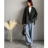 【セットアップ可】自由自在に楽しめる。美シルエットテーラードダブルジャケット | Classical Elf  | 詳細画像35 