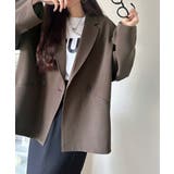 【セットアップ可】自由自在に楽しめる。美シルエットテーラードダブルジャケット | Classical Elf  | 詳細画像37 