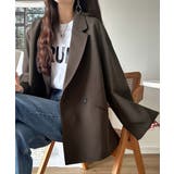 【セットアップ可】自由自在に楽しめる。美シルエットテーラードダブルジャケット | Classical Elf  | 詳細画像40 