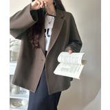 【セットアップ可】自由自在に楽しめる。美シルエットテーラードダブルジャケット | Classical Elf  | 詳細画像42 