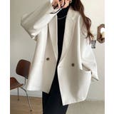 【セットアップ可】自由自在に楽しめる。美シルエットテーラードダブルジャケット | Classical Elf  | 詳細画像1 