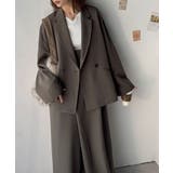 【セットアップ可】自由自在に楽しめる。美シルエットテーラードダブルジャケット | Classical Elf  | 詳細画像49 