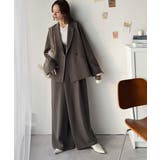 【セットアップ可】自由自在に楽しめる。美シルエットテーラードダブルジャケット | Classical Elf  | 詳細画像50 