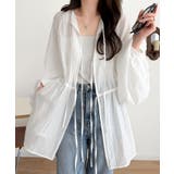 ほんのり透けるシアー素材がつくる、春夏の抜け感ブラウス。ドロストリボンオープンブ… | Classical Elf  | 詳細画像1 