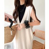 落ち感が美しい。抜け感レイヤードも叶う、上品カットジョーゼットワンピース(ロング… | Classical Elf | 詳細画像8