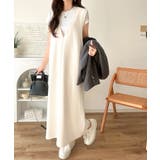 落ち感が美しい。抜け感レイヤードも叶う、上品カットジョーゼットワンピース(ロング… | Classical Elf | 詳細画像10