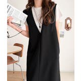 落ち感が美しい。抜け感レイヤードも叶う、上品カットジョーゼットワンピース(ロング… | Classical Elf | 詳細画像13