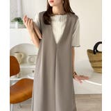 落ち感が美しい。抜け感レイヤードも叶う、上品カットジョーゼットワンピース(ロング… | Classical Elf | 詳細画像23