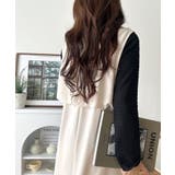 落ち感が美しい。抜け感レイヤードも叶う、上品カットジョーゼットワンピース(ロング… | Classical Elf | 詳細画像3