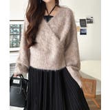 これでコーデ完成の優秀セット！カシュクールウール混ニット×キャミワンピース（セッ… | Classical Elf  | 詳細画像25 