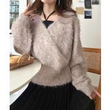 これでコーデ完成の優秀セット！カシュクールウール混ニット×キャミワンピース（セッ… | Classical Elf  | 詳細画像31 