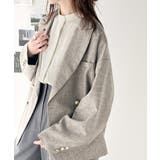 着まわし万能な大人トップス。比翼バンドカラーフレンチスリーブシャツ | Classical Elf  | 詳細画像7 