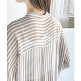 【冷房・ 紫外線・日焼け対策】コーデに抜け感を演出。シアーストライプシャツ | Classical Elf | 詳細画像16