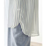 【冷房・ 紫外線・日焼け対策】コーデに抜け感を演出。シアーストライプシャツ | Classical Elf | 詳細画像18