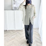 【冷房・ 紫外線・日焼け対策】コーデに抜け感を演出。シアーストライプシャツ | Classical Elf | 詳細画像4