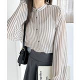 【冷房・ 紫外線・日焼け対策】コーデに抜け感を演出。シアーストライプシャツ | Classical Elf | 詳細画像6