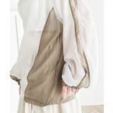 レトロ配色が今っぽ！胸刺繍配色シアー裾ドロストVネックプルオーバー | Classical Elf  | 詳細画像19 