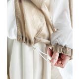 レトロ配色が今っぽ！胸刺繍配色シアー裾ドロストVネックプルオーバー | Classical Elf  | 詳細画像20 