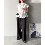 大人カジュアルに活躍。前後2wayサッカー素材アシンメトリーティアードフリルプル… | Classical Elf  | 詳細画像11 