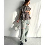 大人カジュアルに活躍。前後2wayサッカー素材アシンメトリーティアードフリルプル… | Classical Elf  | 詳細画像27 