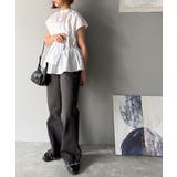 大人カジュアルに活躍。前後2wayサッカー素材アシンメトリーティアードフリルプル… | Classical Elf  | 詳細画像3 