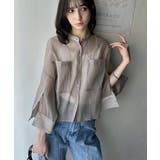 ゆるっと大人の余裕。ワイドハーフスリーブシアーバンドカラーショートシャツ | Classical Elf | 詳細画像24