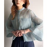 ゆるっと大人の余裕。ワイドハーフスリーブシアーバンドカラーショートシャツ | Classical Elf | 詳細画像32