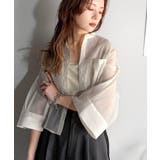 ゆるっと大人の余裕。ワイドハーフスリーブシアーバンドカラーショートシャツ | Classical Elf | 詳細画像5