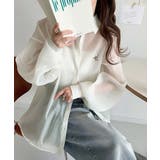 シアーなゆるシルエット。胸ワンポイント刺繍ビッグシアーシャツ | Classical Elf | 詳細画像2