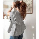 上品さとカジュアルのミックス。サッカー素材前後2wayバンドカラーウエストタック… | Classical Elf  | 詳細画像29 