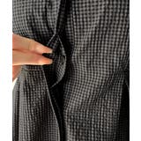 上品さとカジュアルのミックス。サッカー素材前後2wayバンドカラーウエストタック… | Classical Elf  | 詳細画像35 