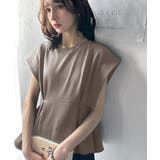 グレージュ | 大人のこなれ感、前後2wayウエストタックカットソー | Classical Elf