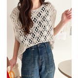 レトロ感漂うトレンド♪前後2WAYクロシェレースフレンチスリーブカットソー | Classical Elf  | 詳細画像13 